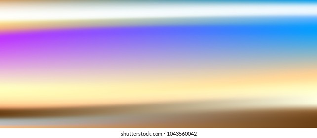 Shiny foil paper. Holographic Gold Vector Background. Iridescent Foil. Glitch Hologram. Pastel neon rainbow. Ultraviolet metallic paper.  Cover to web design.  Abstract colorful gradient. 