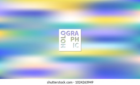 Shiny foil paper. Holographic Vector Background. Iridescent Foil. Glitch Hologram. Pastel neon rainbow. Ultraviolet metallic paper.  Cover to web design.  Abstract colorful gradient. 
