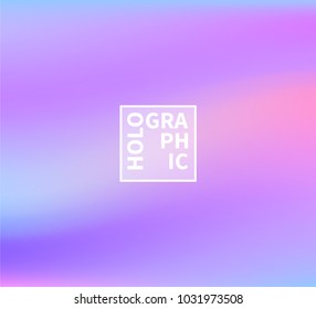 Shiny foil paper. Holographic Vector Background. Iridescent Foil. Glitch Hologram. Pastel neon rainbow. Ultraviolet metallic paper.  Cover to web design.  Abstract colorful gradient. 