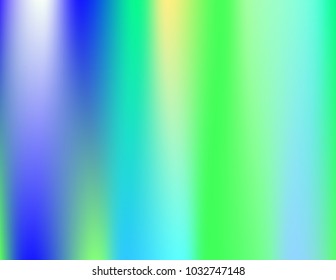 Shiny foil paper. Holographic Vector Background. Iridescent Foil. Glitch Hologram. Pastel neon rainbow. Ultraviolet metallic paper.  Cover to web design.  Abstract colorful gradient. 
