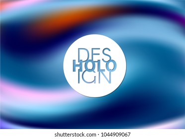 Shiny foil paper. Holographic Vector Background. Iridescent Foil. Glitch Hologram. Pastel neon rainbow. Ultraviolet metallic paper.  Cover to web design.  Abstract colorful gradient. 