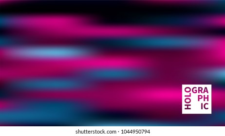 Shiny foil paper. Holographic Vector Background. Iridescent Foil. Glitch Hologram. Pastel neon rainbow. Ultraviolet metallic paper.  Cover to web design.  Abstract colorful gradient. 