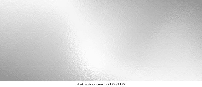 Folha brilhante ou padrão metálico prata. Textura de vidro fosco transparente, branco fosco e cinza, efeito de desfoque. Fundo decorativo de vidro manchado com efeito de brilho. Ilustração vetorial

