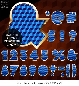 Shiny font of gold and diamond vector illustration. Sticker. File contains graphic styles available in Illustrator