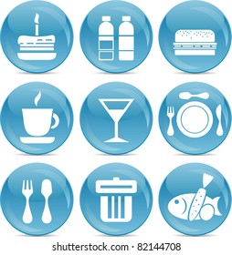 shiny food icons