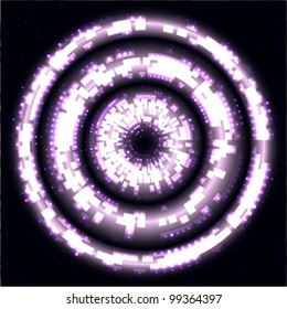 shiny futuristic abstract background, (digital art theme) radio waves, frequency, wi-fi, speaker, etc.