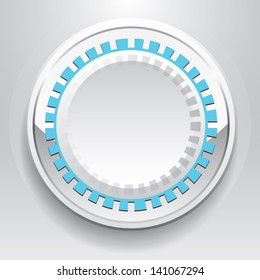 Shiny gear button