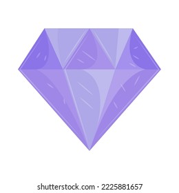icono de piedra de gema brillante aislado