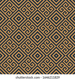patrón de formas geométricas brillantes, patrón vectorial sin foco. Textura vectorial , dorado con fondo azul