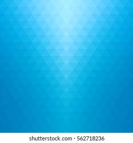 Shiny geometric style background with vibrant blue color tone.