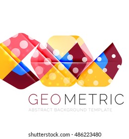 Shiny geometric vector abstract background
