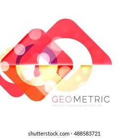 Shiny geometric vector abstract background