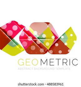 Shiny geometric vector abstract background