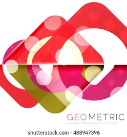 Shiny geometric vector abstract background