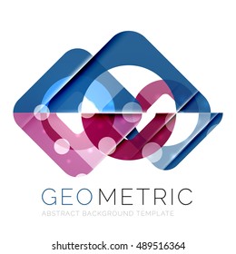 Shiny geometric vector abstract background