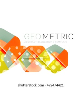 Fondo abstracto de vector geométrico brillante