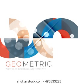 Shiny geometric vector abstract background