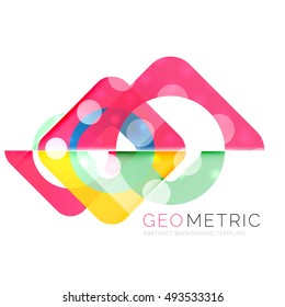 Shiny geometric vector abstract background