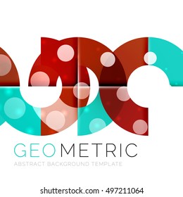 Shiny geometric vector abstract background