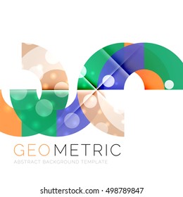 Shiny geometric vector abstract background