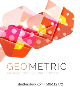 Shiny geometric vector abstract background