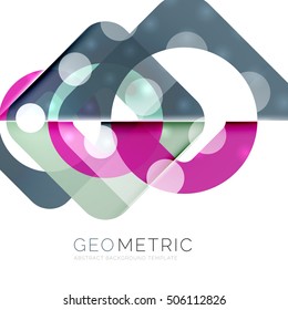 Shiny geometric vector abstract background