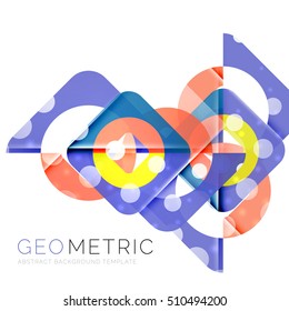 Shiny geometric vector abstract background