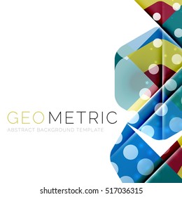 Shiny geometric vector abstract background