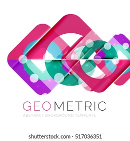 Shiny geometric vector abstract background