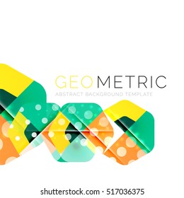 Shiny geometric vector abstract background