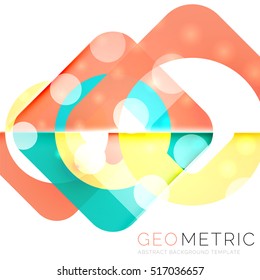 Shiny geometric vector abstract background
