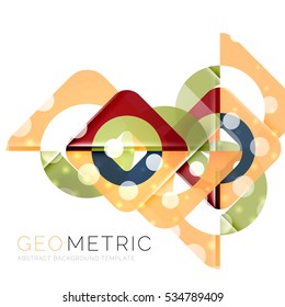 Shiny geometric vector abstract background