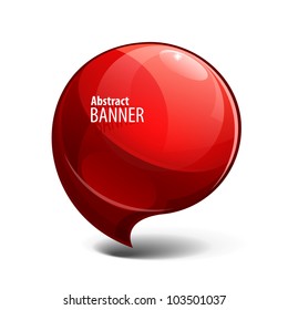 Shiny Gloss Red Banner