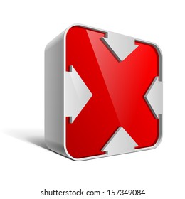Shiny gloss red vector banner. All arrows are on separate layers. eps 10