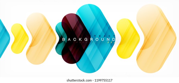 Shiny glossy arrows background, clean modern geometric design, futuristic composition