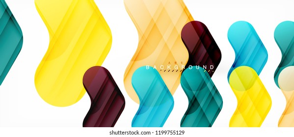 Shiny glossy arrows background, clean modern geometric design, futuristic composition