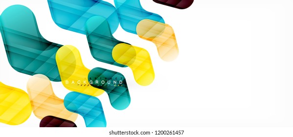 Shiny glossy arrows background, clean modern geometric design, futuristic composition