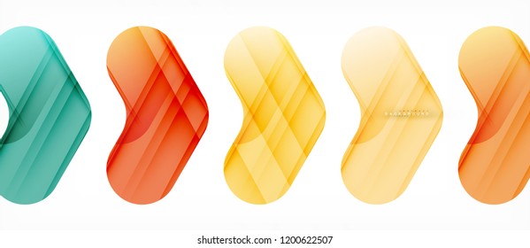 Shiny glossy arrows background, clean modern geometric design, futuristic composition