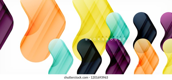 Shiny glossy arrows background, clean modern geometric design, futuristic composition