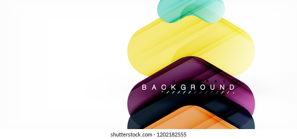 Shiny glossy arrows background, clean modern geometric design, futuristic composition