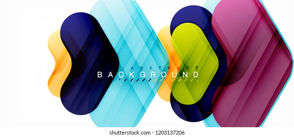 Shiny glossy arrows background, clean modern geometric design, futuristic composition
