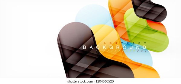 Shiny glossy arrows background, clean modern geometric design, futuristic composition