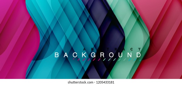 Shiny glossy arrows background, clean modern geometric design, futuristic composition