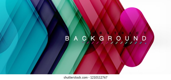 Shiny glossy arrows background, clean modern geometric design, futuristic composition