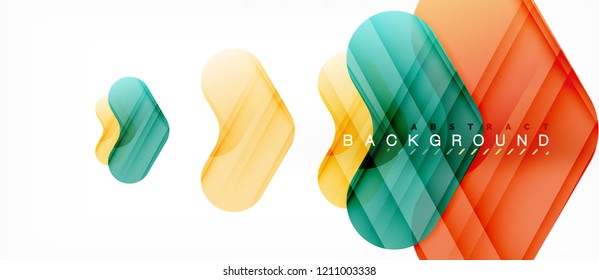 Shiny glossy arrows background, clean modern geometric design, futuristic composition