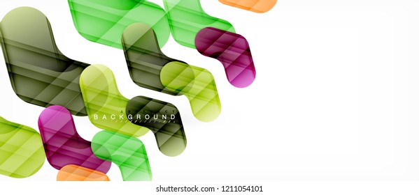 Shiny glossy arrows background, clean modern geometric design, futuristic composition