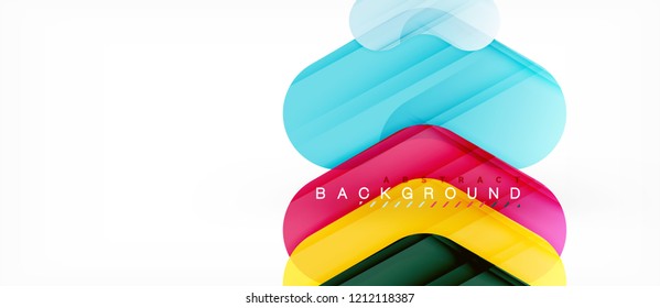 Shiny glossy arrows background, clean modern geometric design, futuristic composition