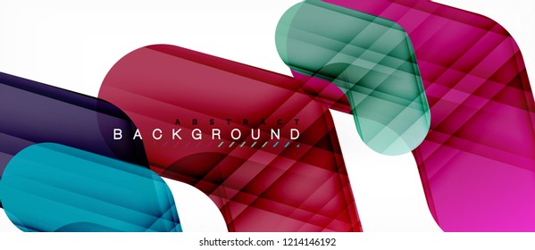 Shiny glossy arrows background, clean modern geometric design, futuristic composition