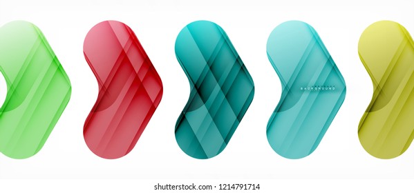 Shiny glossy arrows background, clean modern geometric design, futuristic composition