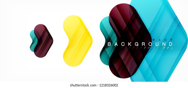 Shiny glossy arrows background, clean modern geometric design, futuristic composition